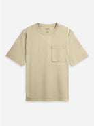 Khaki Baseile Pocket Tee Mens Tee Shirt Mens Tee Mens Relaxed Shirt Mens Boxy Fit Mens Pocket Tee 