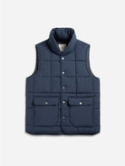 Navy Raul Vest Mens Casual Vest Layering Piece Reversible Turtleneck Vest