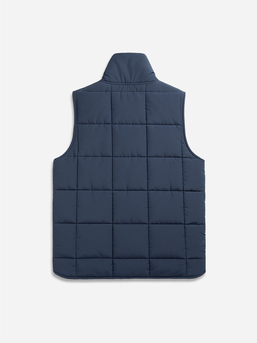 Navy Raul Vest Mens Casual Vest Layering Piece Reversible Turtleneck Vest