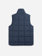 Navy Raul Vest Mens Casual Vest Layering Piece Reversible Turtleneck Vest