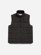 Black Vertex Vest Mens Vest Water Repellent Vest Quilted Pattern Outerwear