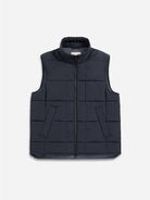 Dk Navy Vertex Vest Mens Vest Water Repellent Vest Quilted Pattern Outerwear