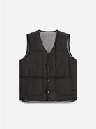 Black Herron Vest Mens Vest Layering Outerwear Mens Padded Vest Lightweight Vest Reversible Vest 