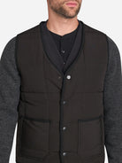 Black Herron Vest Mens Vest Layering Outerwear Mens Padded Vest Lightweight Vest Reversible Vest 