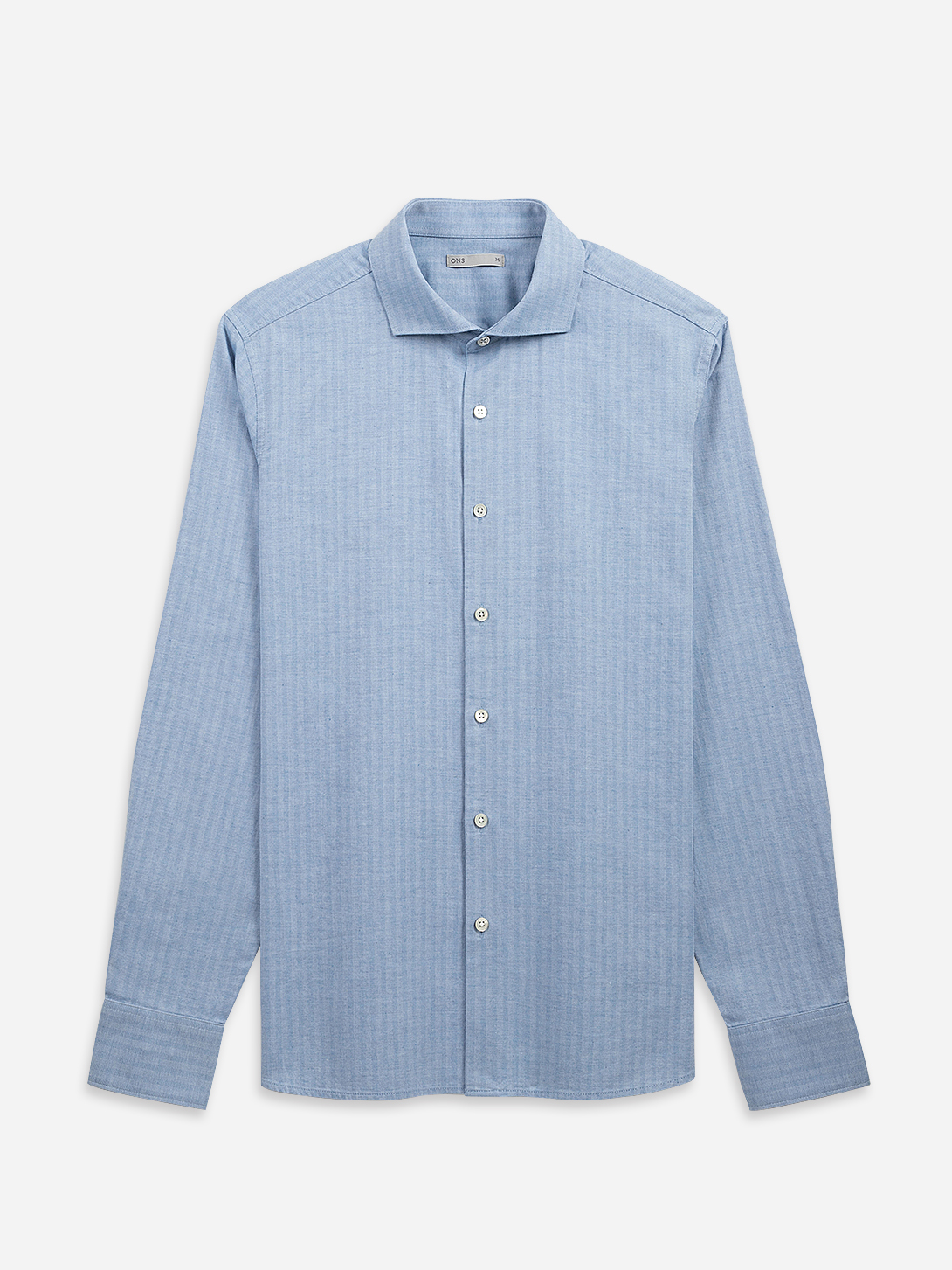 Lt Blue Arthur Heather Herringbone Shirt Mens Button Up Shirt Mens Herringbone Comfy Button up Shirt