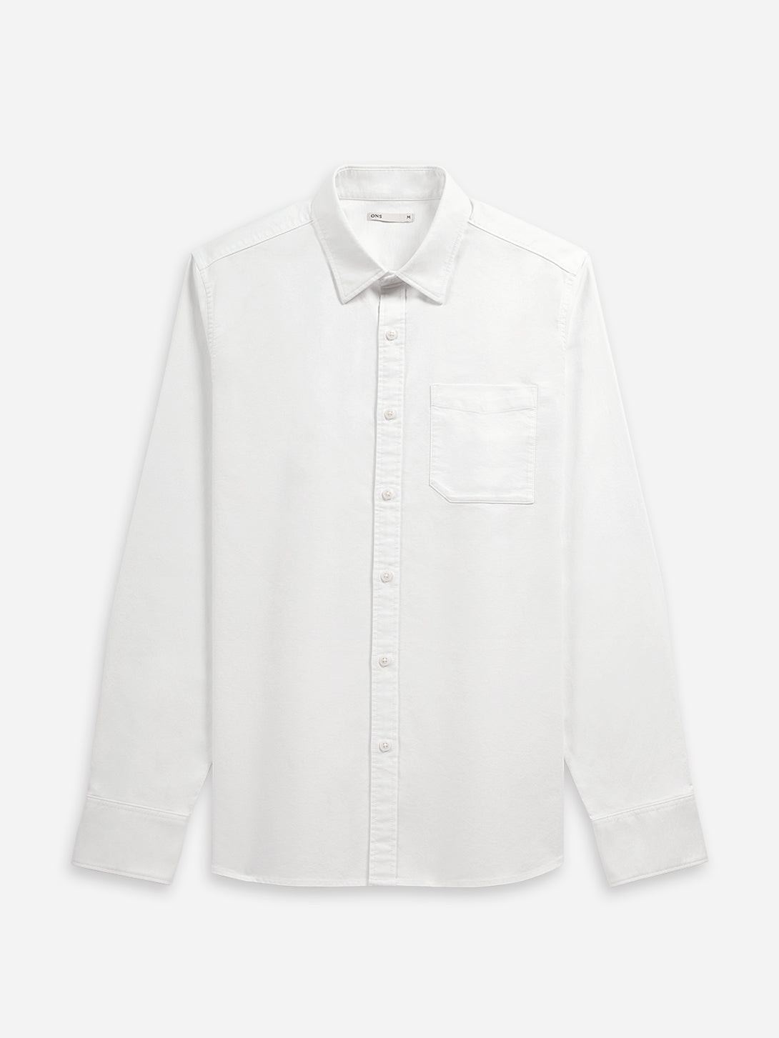 Bright White Arik Oxford Shirt Mens Point Collar Shirt Mens Button Up Pocket Shirt Mens Wovens