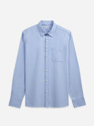 Lt Blue Arik Oxford Shirt Mens Point Collar Shirt Mens Button Up Pocket Shirt Mens Wovens