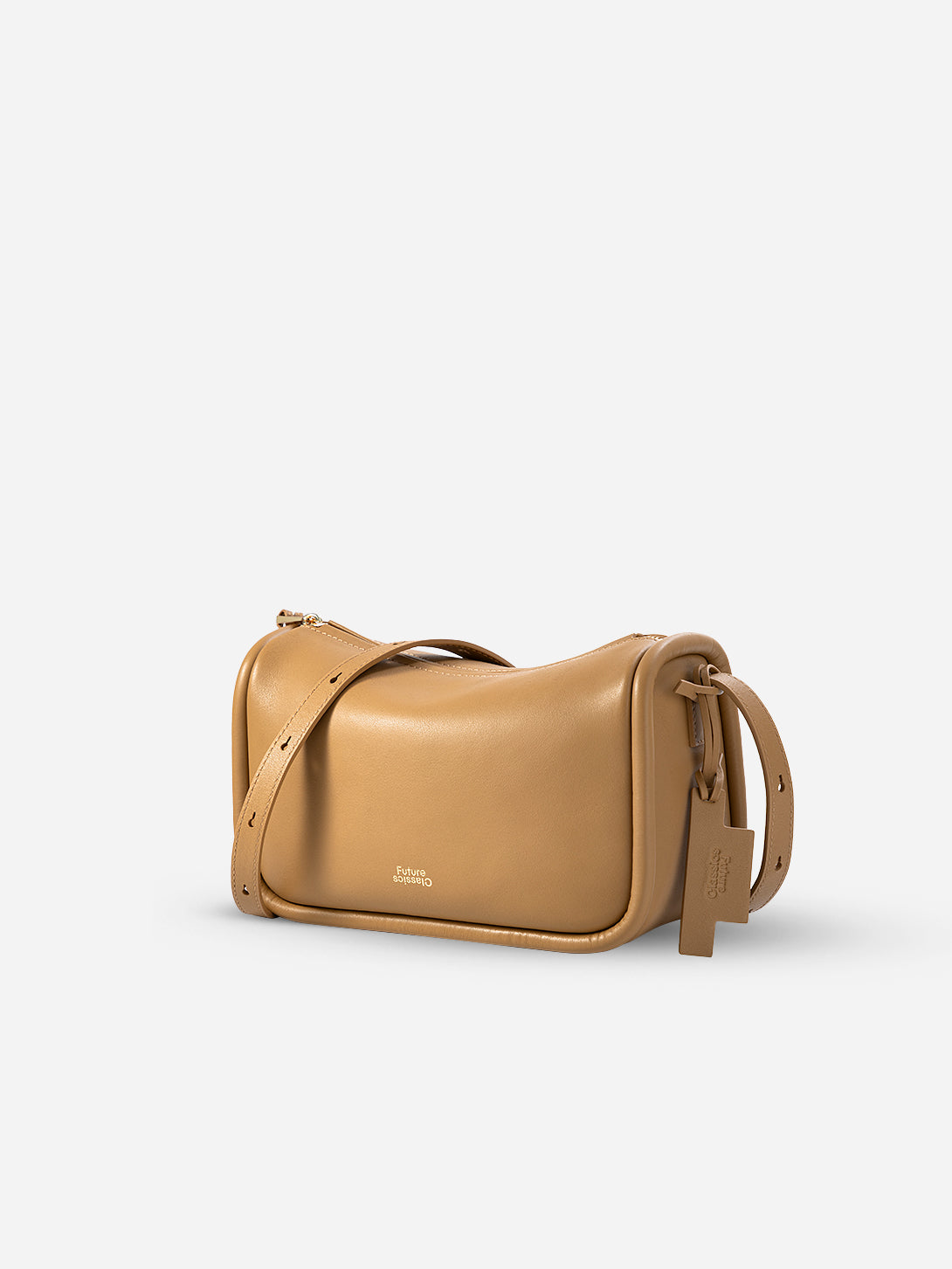 Lark Small Loaf Crossbody Womens Leather Small Shoulder Bag Zipper Closure Bag 