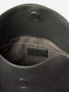 Moonless Night Medium Cradle Shoulder Leather Cradle Shoulder Bag Medium Accessories Bag Black Leather Womens Bag
