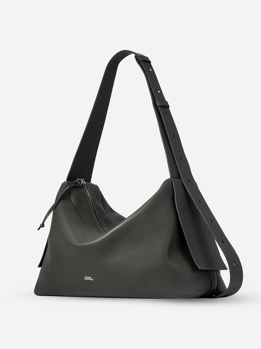 Moonless Night Oversized Petal Messenger Womens Leather Large Shoulder Bag Shoulder Strap Carry Bag for Accessories 