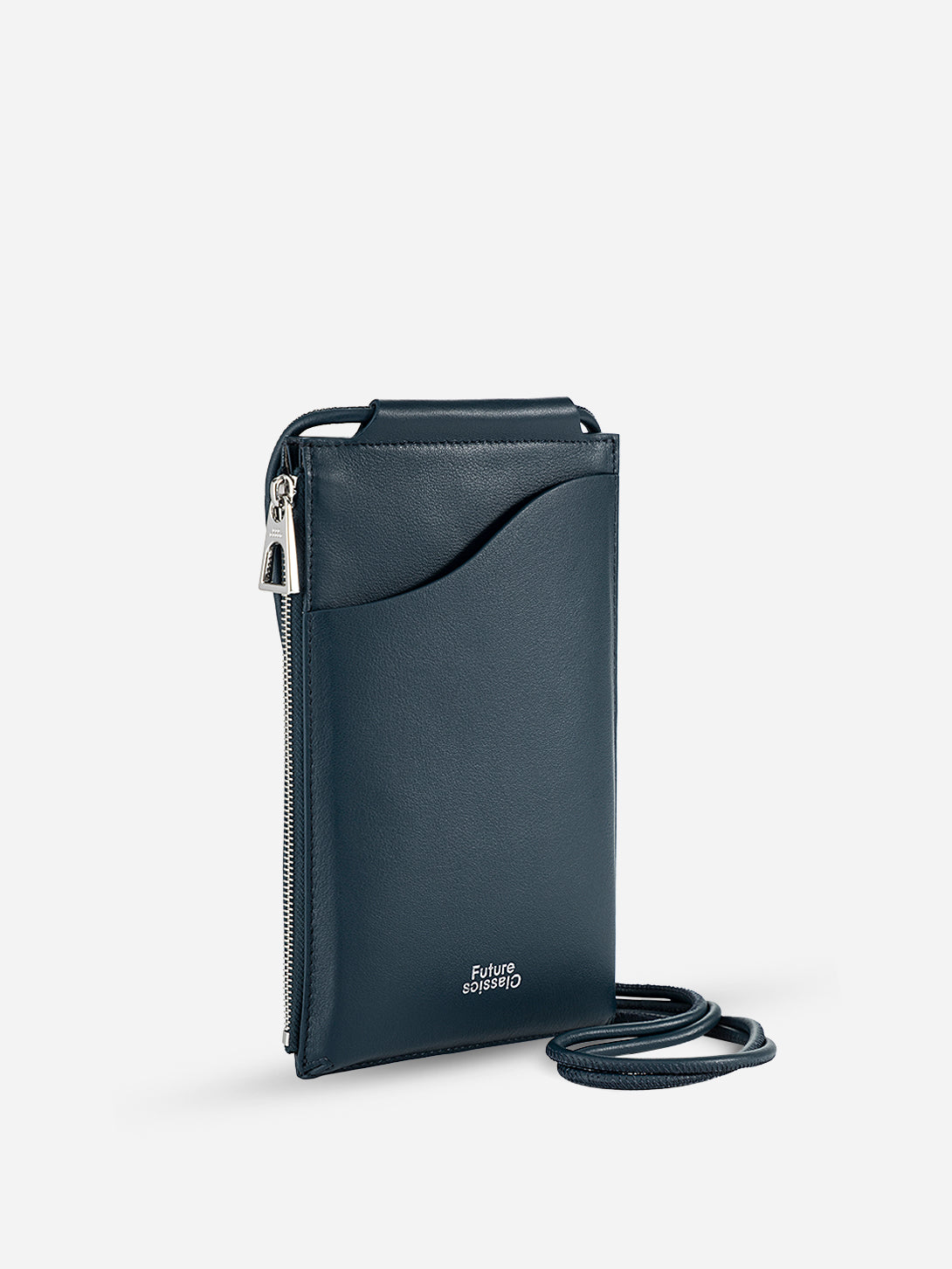 Carbon Mini Pocket Crossbody Small Leather Crossbody Holder Card and Money Wallet 