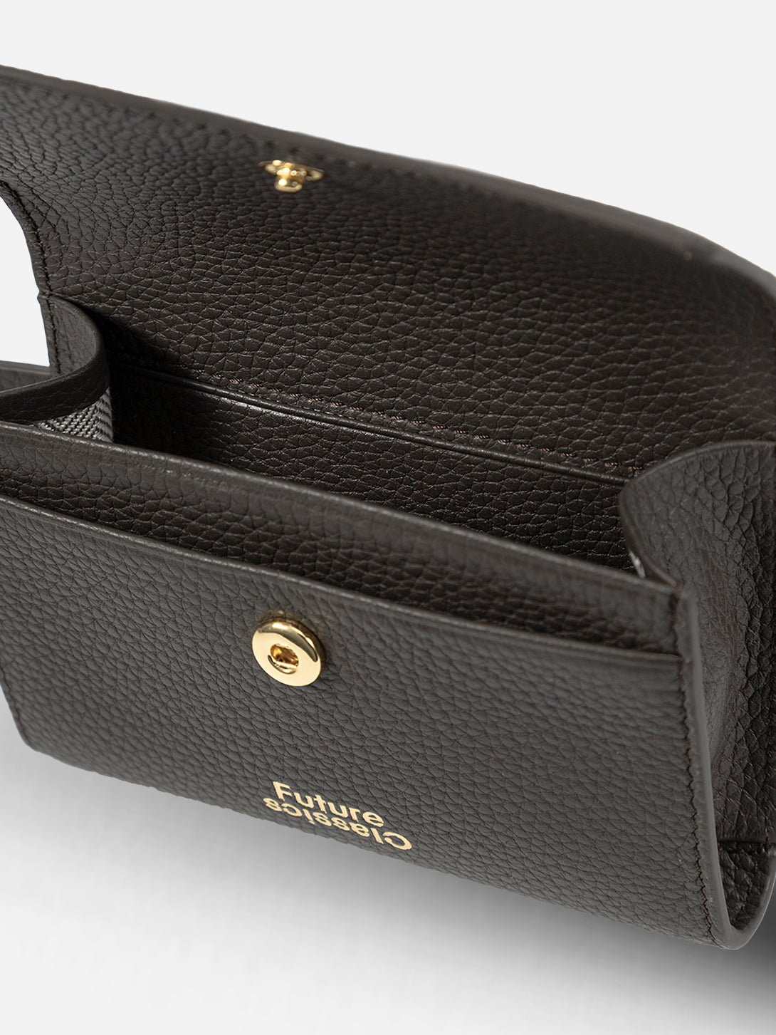 Dk Brown Pocket Belt Womens Leather Belt Combo with Small Waist Wallet Womens Fanny Pack 