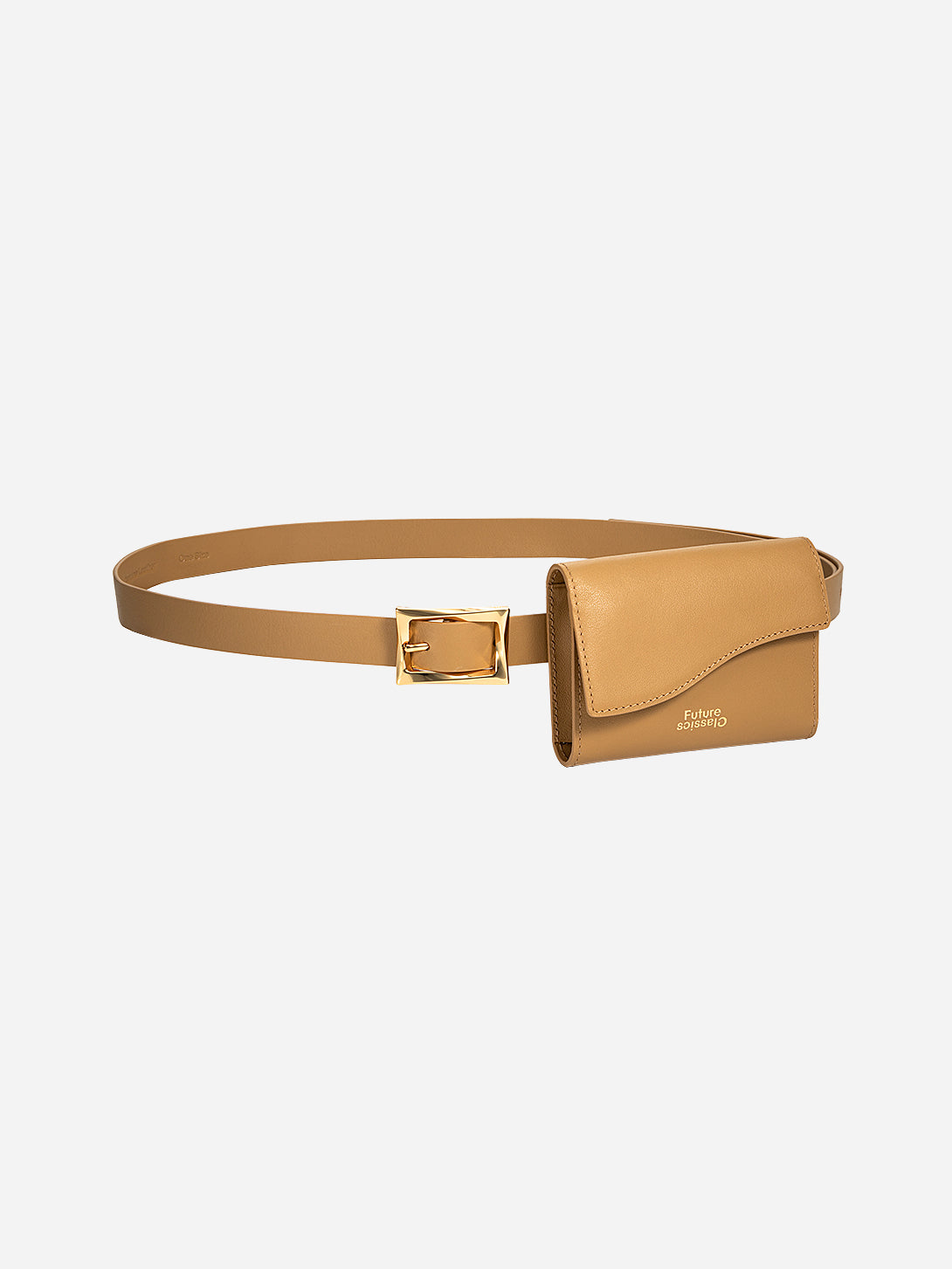 Lark Pocket Belt Womens Leather Belt With Attached Wallet Pocket Wallet 