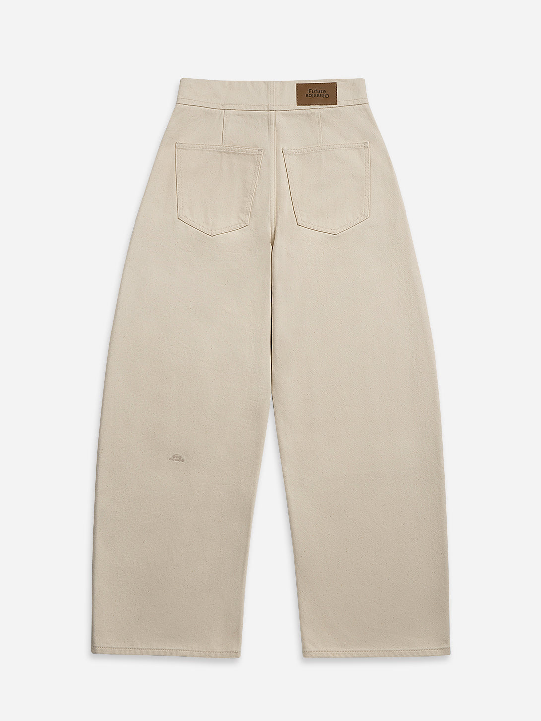 Seedpearl Raw Round Jeans Womens Wide Leg Light Wash jeans Button Up Closure Denim High Waisted Jeans 