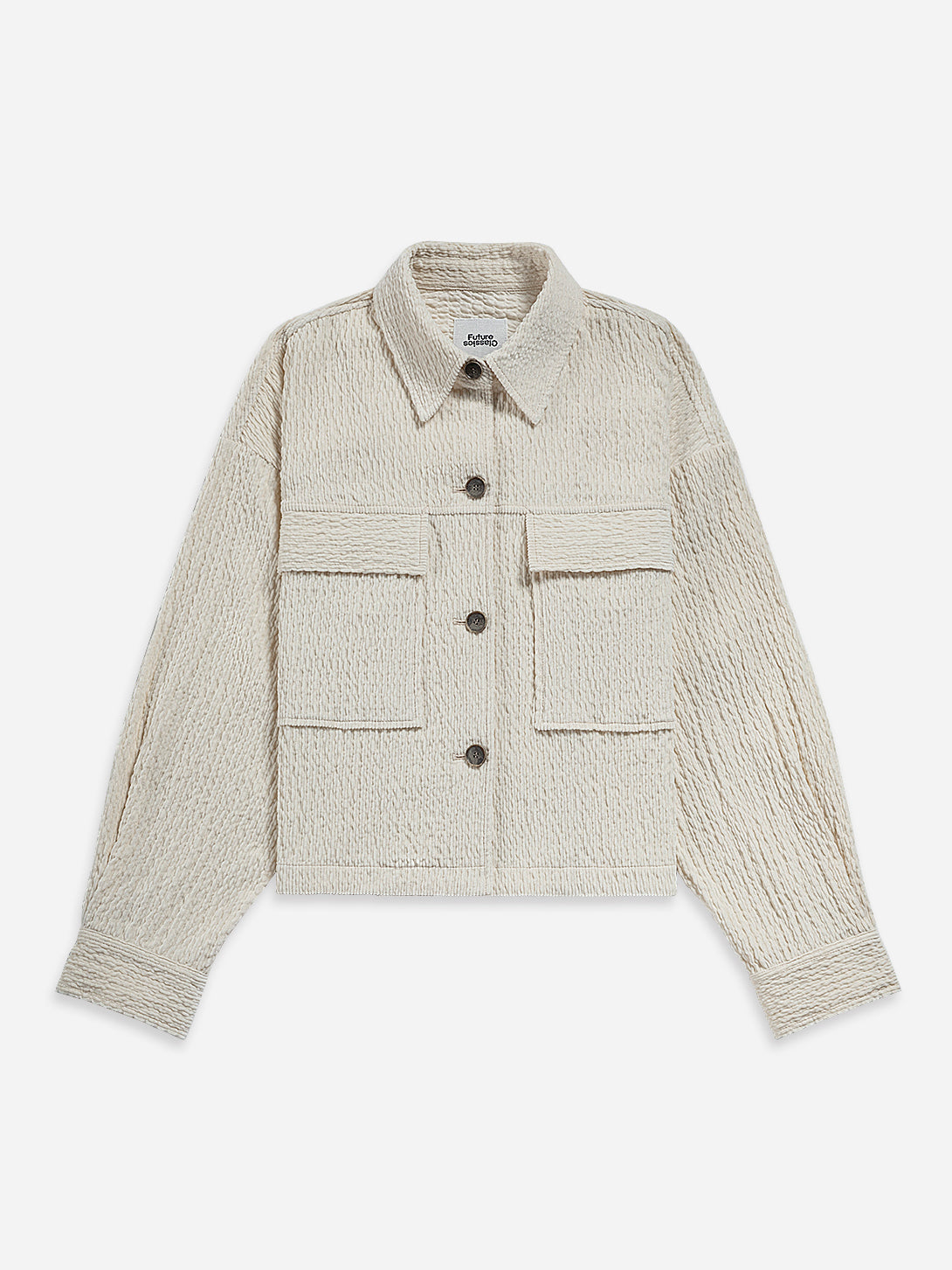 Seedpearl Cordurory Short Jacket Womens Textured Button Up Corduory Jacket Collared Corduroy Coat 