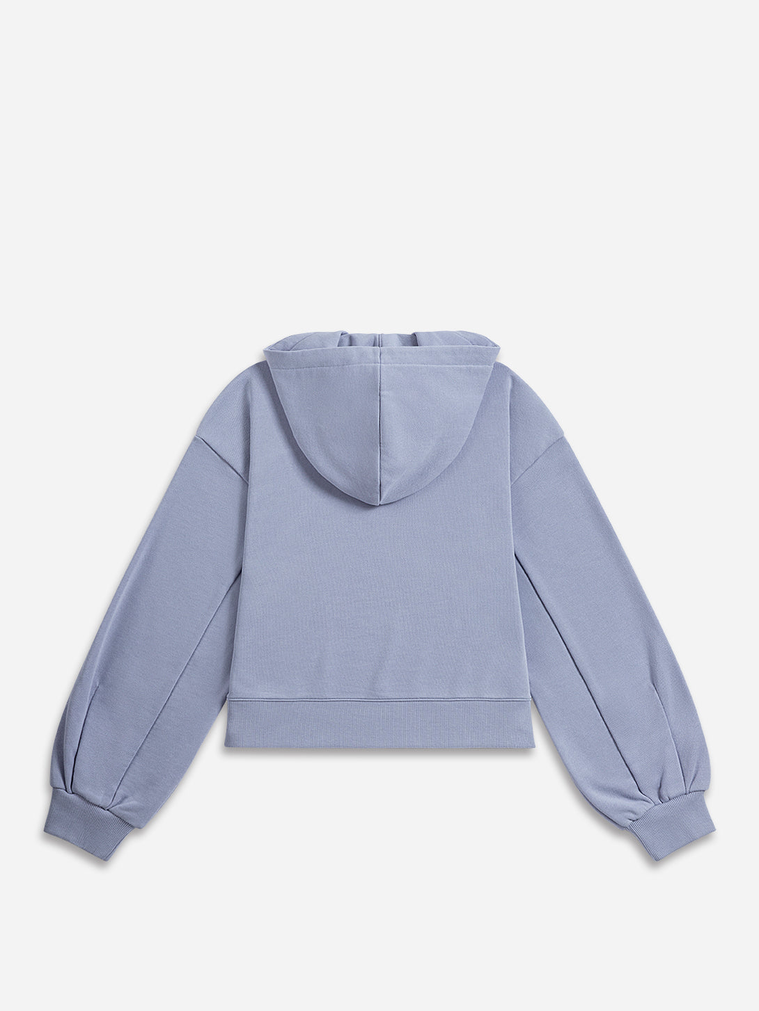 Icelandic Purple FC Motif Hoodie Womens Cropped Pullover Hoodie Drawstring Sweatshirt 