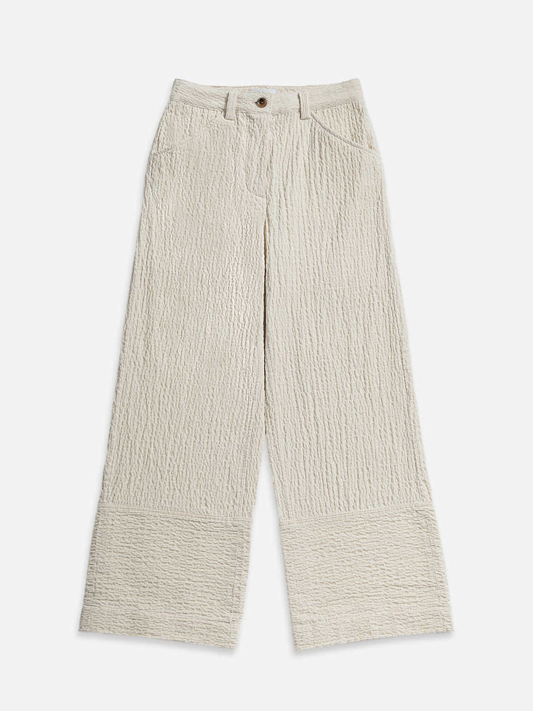 Seedpearl Corduroy Trousers Corduroy Womens Wide Leg Trousers Two Tone Pants Textured Womens Pants 