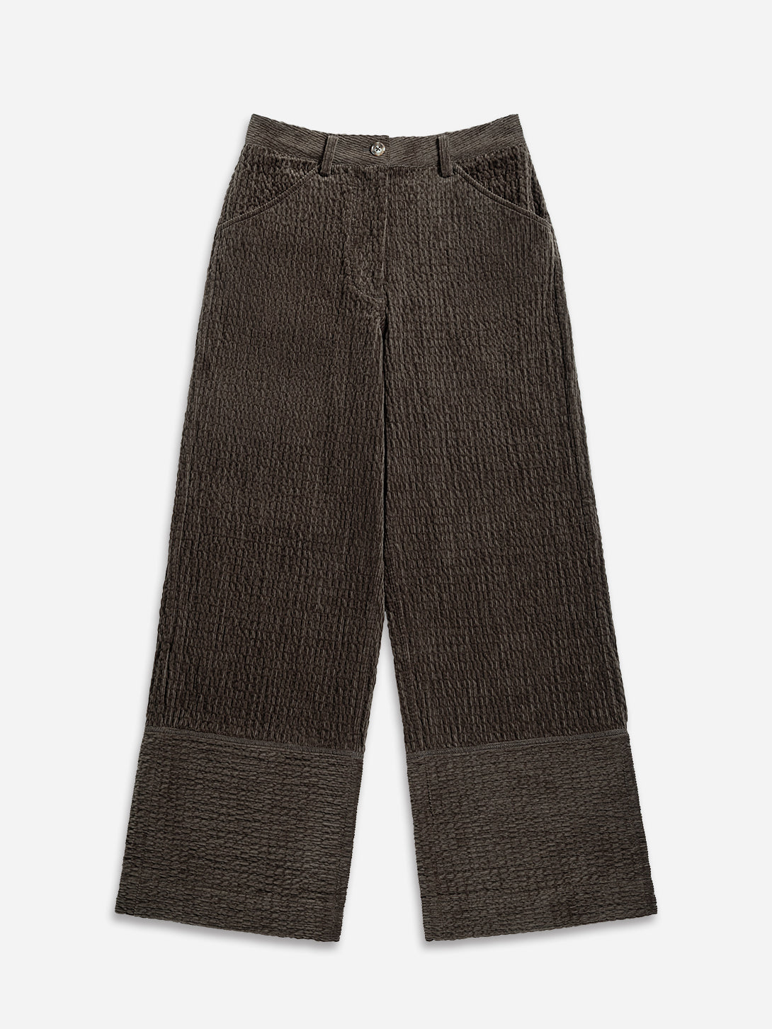 Dk Cedar Corduroy Trousers Corduroy Womens Wide Leg Trousers Two Tone Pants Textured Womens Pants 