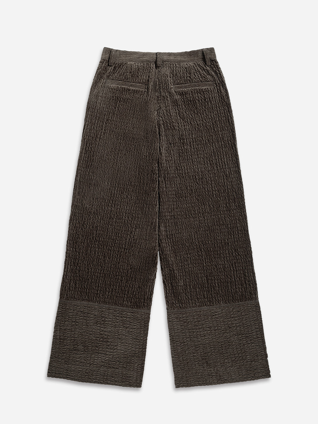 Dk Cedar Corduroy Trousers Corduroy Womens Wide Leg Trousers Two Tone Pants Textured Womens Pants 