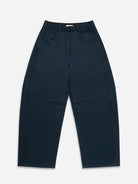 Carbon Round Trousers Womens Shaped Trouser Pants Wide Leg Trousers Cotton Fabric 