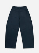 Carbon Round Trousers Womens Shaped Trouser Pants Wide Leg Trousers Cotton Fabric 