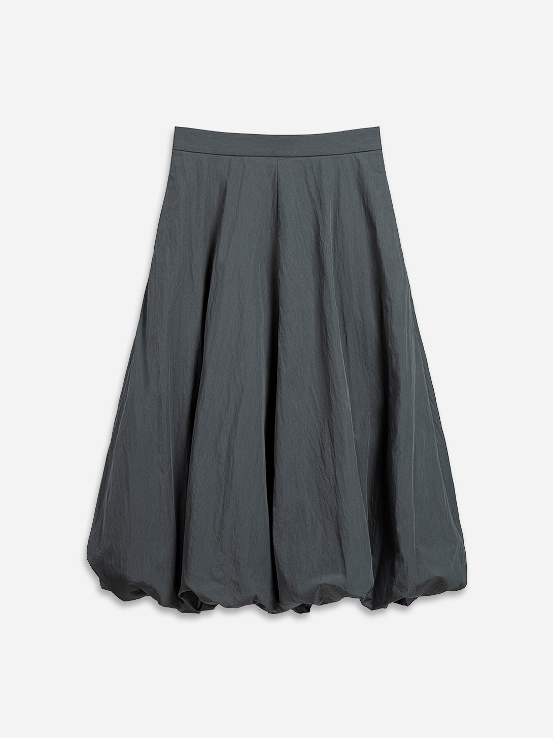 Dk Shadow Balloon Skirt Womens Long Skirt Wide Puff Skirt Textured Long Skirt 