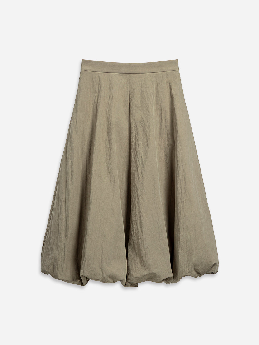 Lead Grey Balloon Skirt Womens Long Skirt Wide Puff Skirt Textured Long Skirt 