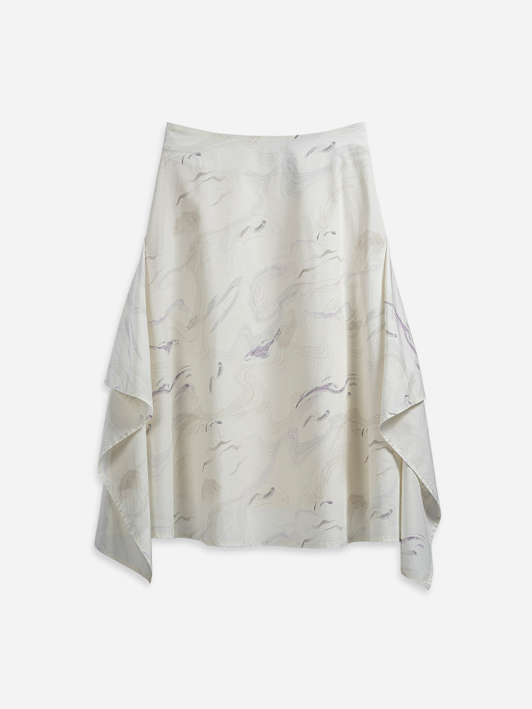 Seedpearl AOP AOP Draped Skirt Womens All Over Print Long Skirt Draped Features Skirt Womens Print Dress 