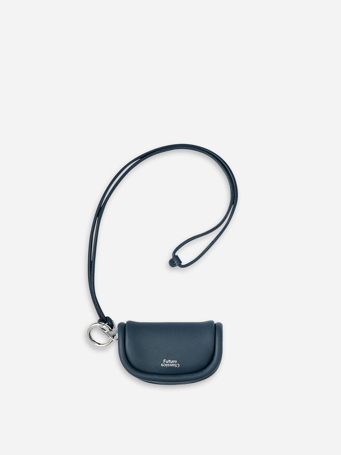 Carbon Micro Loaf Zip Pouch Womens Small Leather Pouch Keychain Ring Neck Belay Small Toiletry Bag 