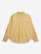 Rattan Crop Boxy Shirt Womens Button Up Cotton Casual Shirt Long Sleeve Dress Shirt Collared Cropped 