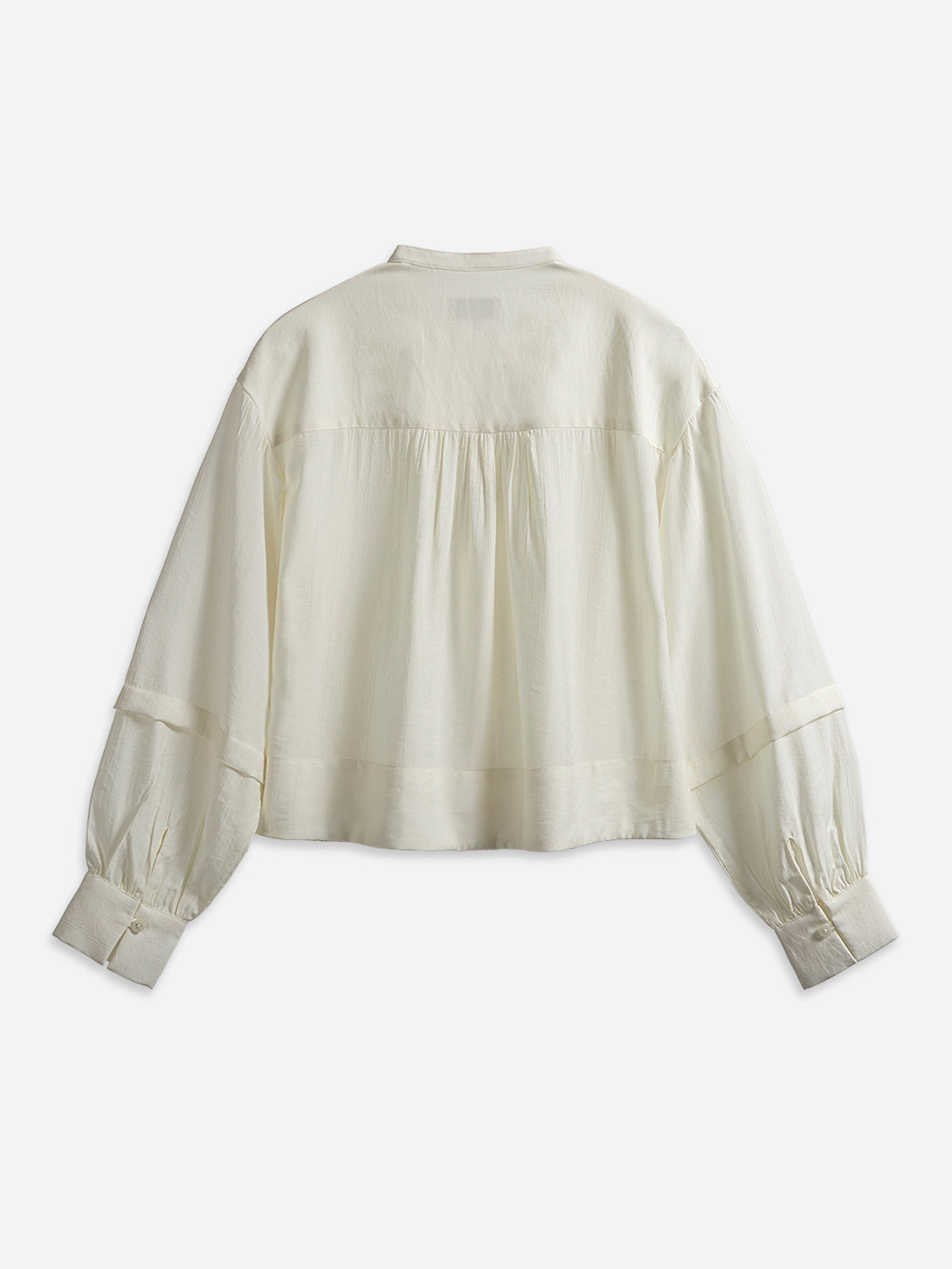 Seedpearl Crinkle Button-up Blouse Womens Future Classics Button Up Long Sleeve Blouse 