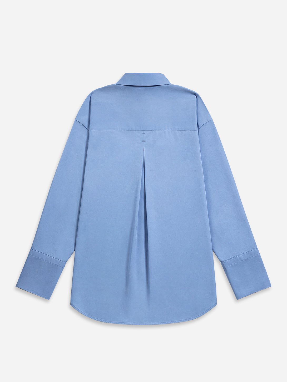 Aquamarine Oversized Shirt Womens Relaxed Fit Button Up Shirt Collared Shirt 