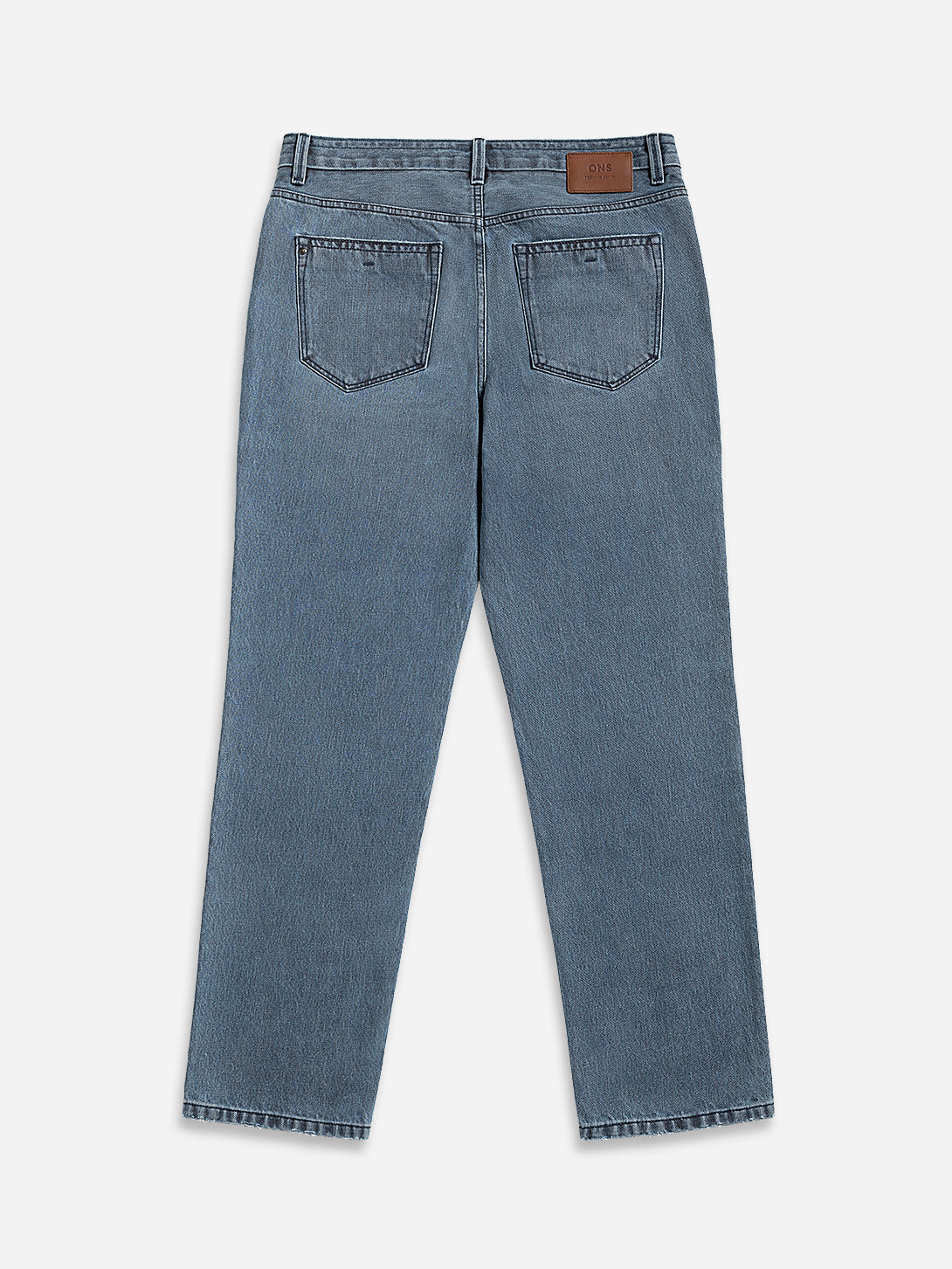 Mid Indigo Missions Denim Jeans Mens Straight Fit Relaxed Jeans Faded Denim Construction Vintage Feel Indigo Denim 