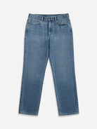 Lt Indigo Missions Denim Jeans Mens Straight Leg Denim Jeans Light Wash Blue Denim Worn In Denim Pants 