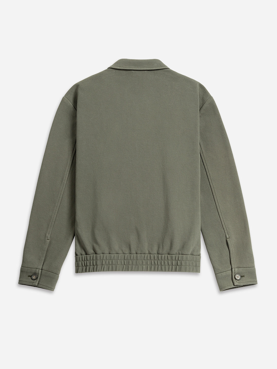 Forest Night Hawthorn Twill Knit Jacket Mens Collared Button Up Knit Jacket Layering Mens Jacket Waffle Knit Fabric 