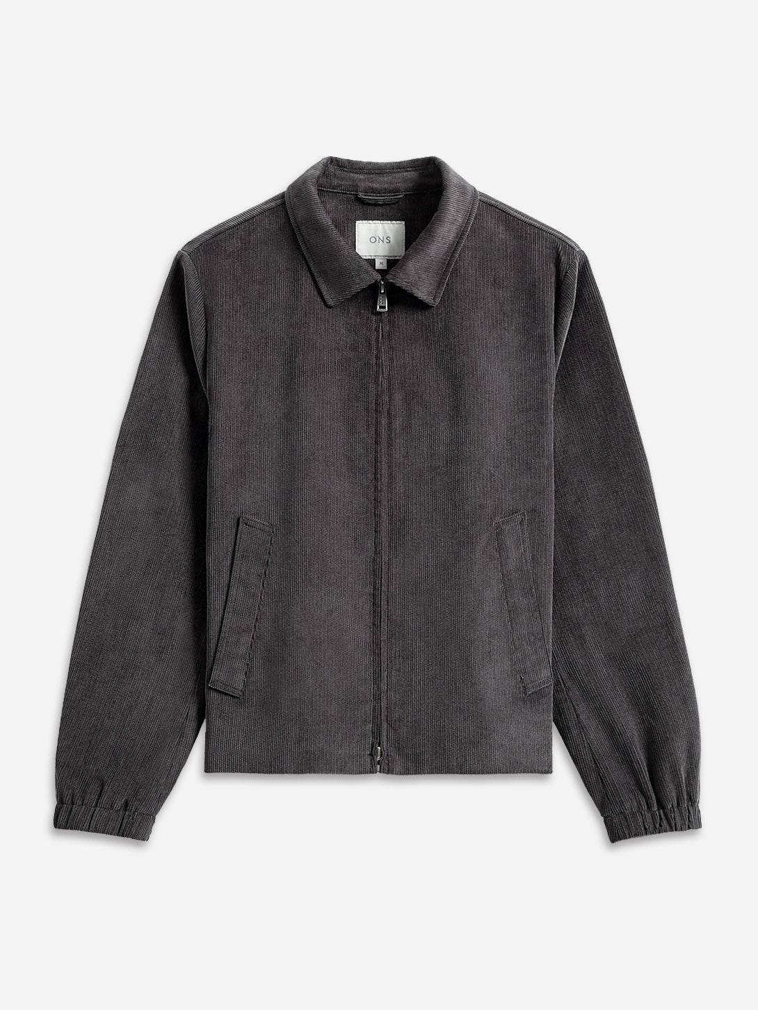 Dk Charcoal Connor Corduroy Jacket Mens Corduroy Zip Up Jacket Light Outerwear Soft Brushed Corduroy 