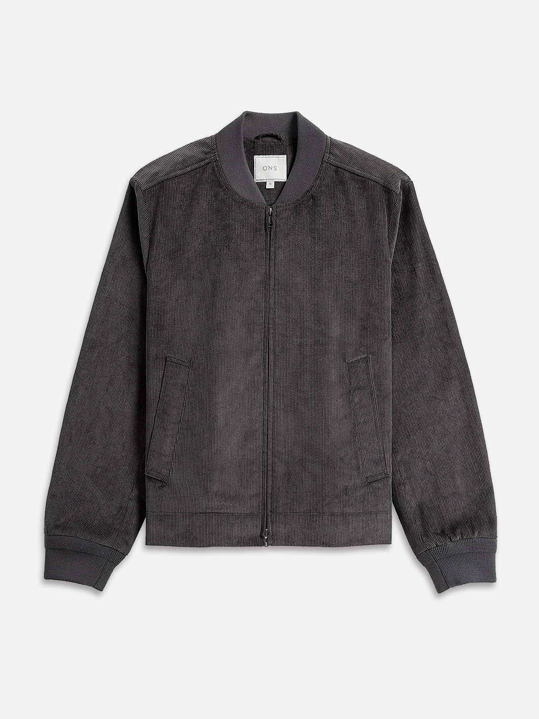 Dk Charcoal Dominic Corduroy Jacket Mens Corduroy Bomber Jacket Zip Up Cropped Jacket 