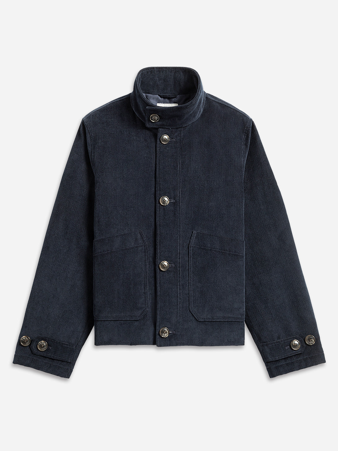 Dk Navy Barretto Padded Corduroy Jacket Mens Corduroy Insulated Jacket Warm Corduroy Coat Padded 