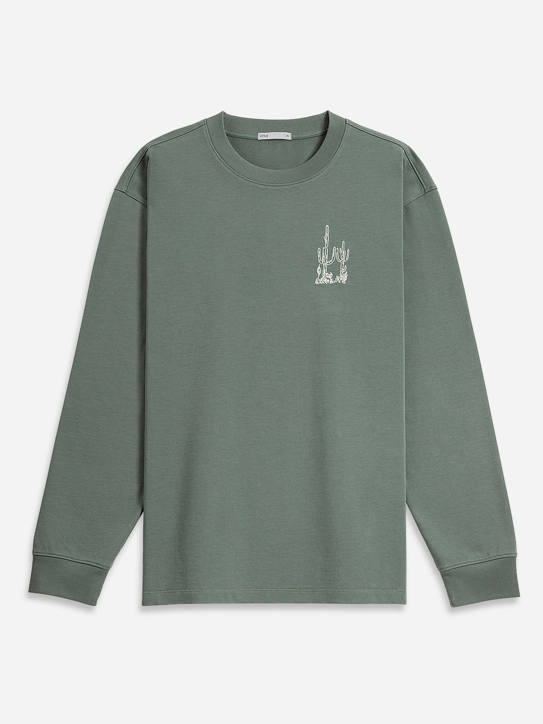 Stormy Sea Angelo Printed Tee Mens Long Sleeve Crew Neck Tee Graphic Print Shirt 