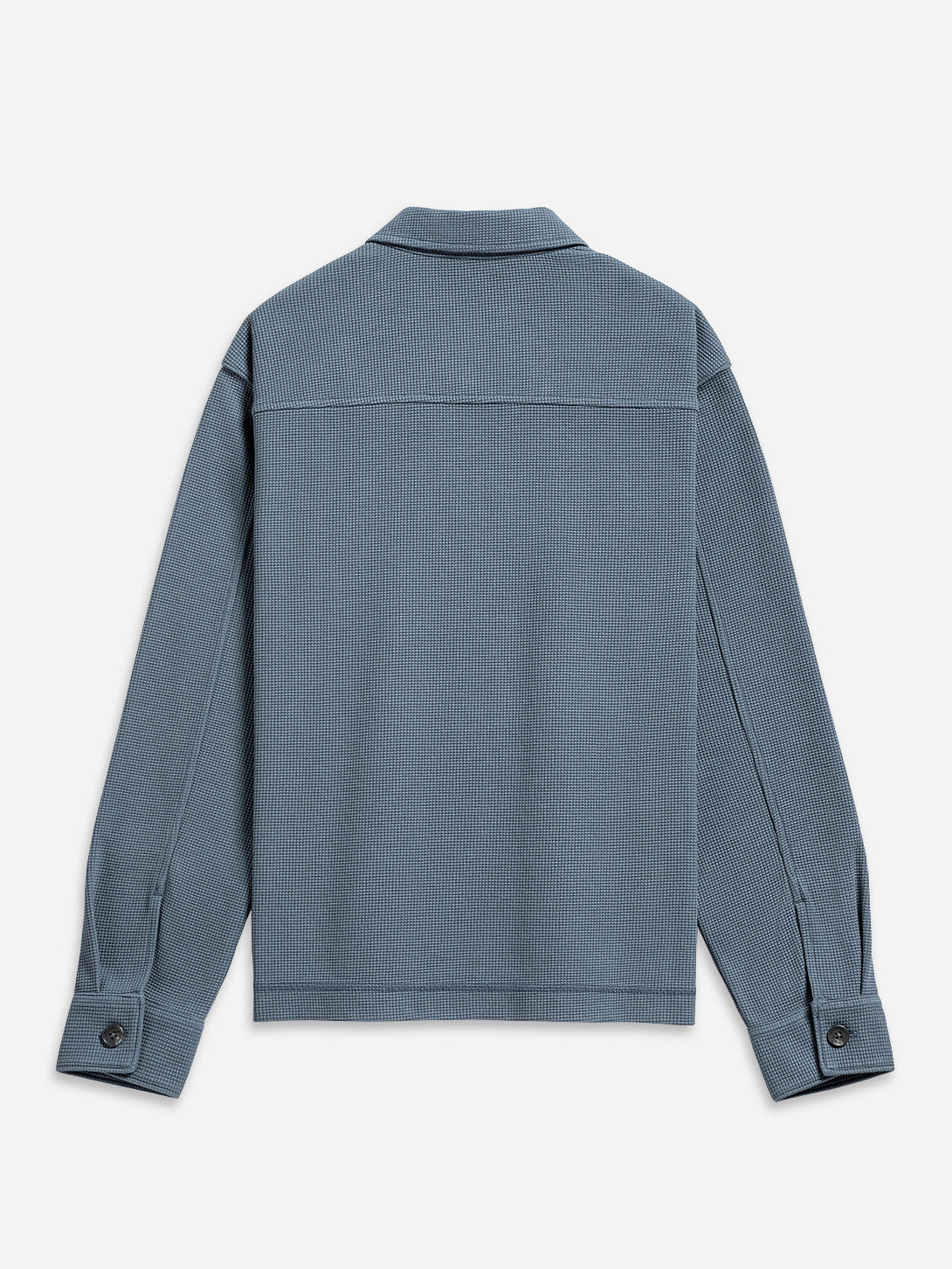 Citadel Blue Beacon Waffle L/S Shirt Blue button-up shirt mens knit long sleeve shirt collared button up shirt 
