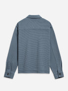 Citadel Blue Beacon Waffle L/S Shirt Blue button-up shirt mens knit long sleeve shirt collared button up shirt 