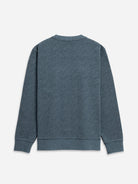 Yale Blue Heather Deon Jacquard Sweatshirt Mens Pullover Sweatshirt Soft Heather Comfort Solid Grey Long Sleeve