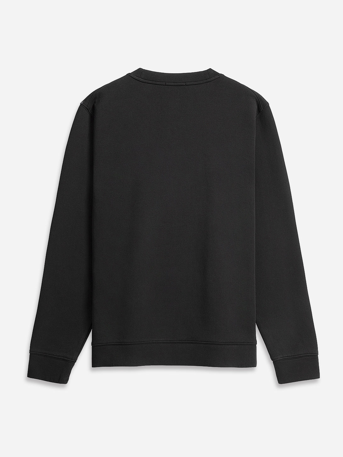 Black Astor Scuba Sweatshirt Mens Crew Neck Pullover Sweatshirt Soft Long Sleeve Stretch Pullover 