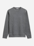 Dk Charcoal Heather Astor Scuba Sweatshirt Mens Crew Neck Pullover Sweatshirt Soft Long Sleeve Stretch Pullover 