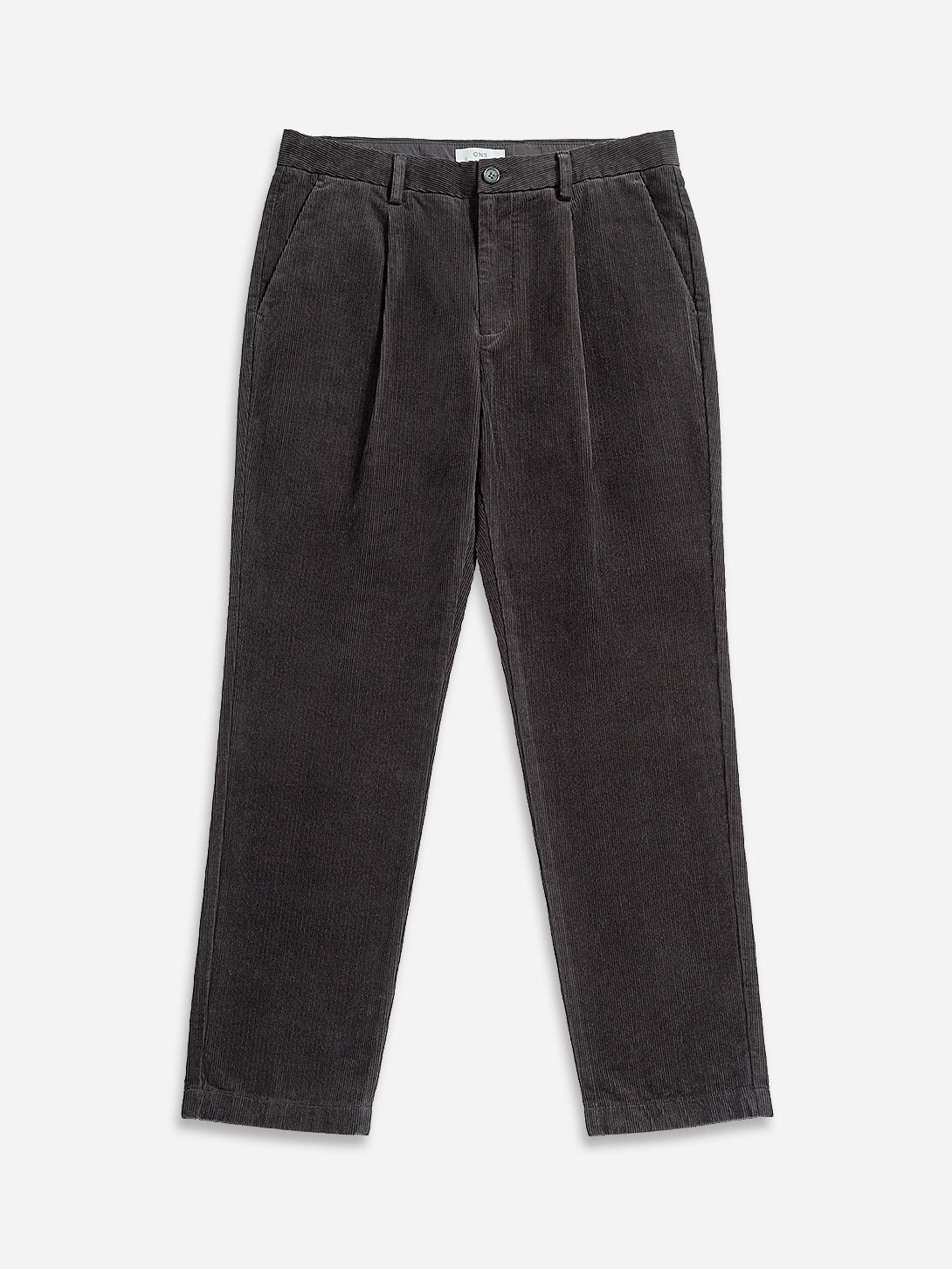 Dk Charcoal Niles Corduroy Trousers Mens Pleated Corduroy Pants Soft Brushed Corduroy Trousers 