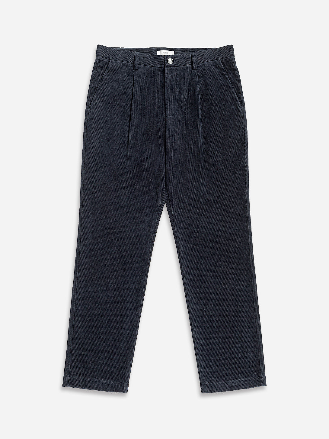 Dk Navy Niles Corduroy Trousers Mens Pleated Corduroy Pants Soft Brushed Corduroy Trousers 