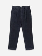 Dk Navy Niles Corduroy Trousers Mens Pleated Corduroy Pants Soft Brushed Corduroy Trousers 