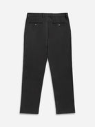 Black Niles Bedford Trousers Mens Pleated Light Weight Trousers Stretch Pants Belt Loops Cotton Spandex Blend Pants
