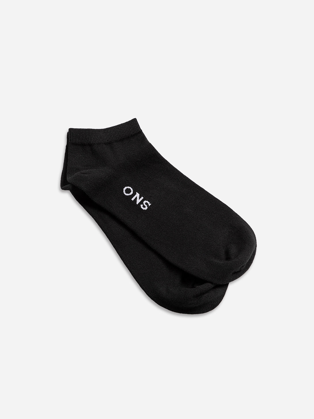 Black Hudson Cotton Ankle Socks Mens ONS Low Ankle Socks Cotton 
