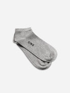 Lt Grey Heather Hudson Cotton Ankle Socks Mens ONS Low Ankle Socks Cotton 